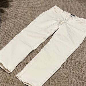 Talbots cream slim ankle jeans-6 petite